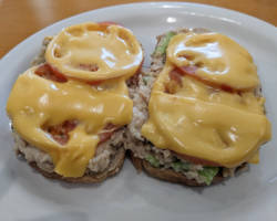 Open Face Tuna Melt with Grilled Tomato