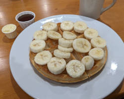 Golden Crisp Waffle with Powdered Sugar